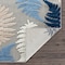 World Rug Gallery Floral Leaves Indoor/Outdoor Runner Rug 2'x7' Blue Runner Rug 5551BLUE2X7 - alternate 2